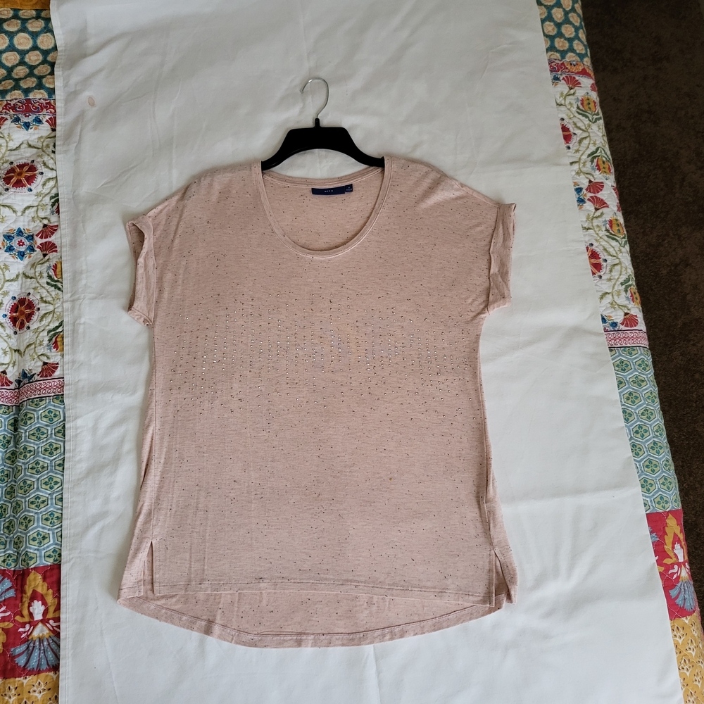 Apt. 9 Pink Relaxed Short Sleeve T-Shirt